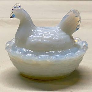 MINIATURE HEN ON A NEST